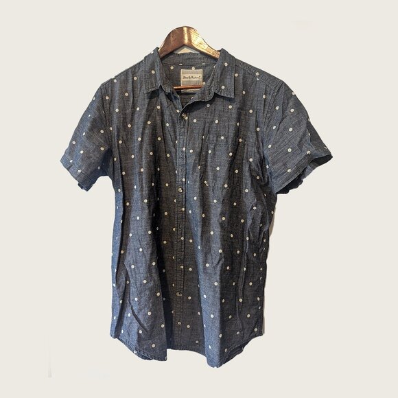 DEUS EX MACHINA - Polka dot short sleeve shirt - Sz L - Picture 1 of 6